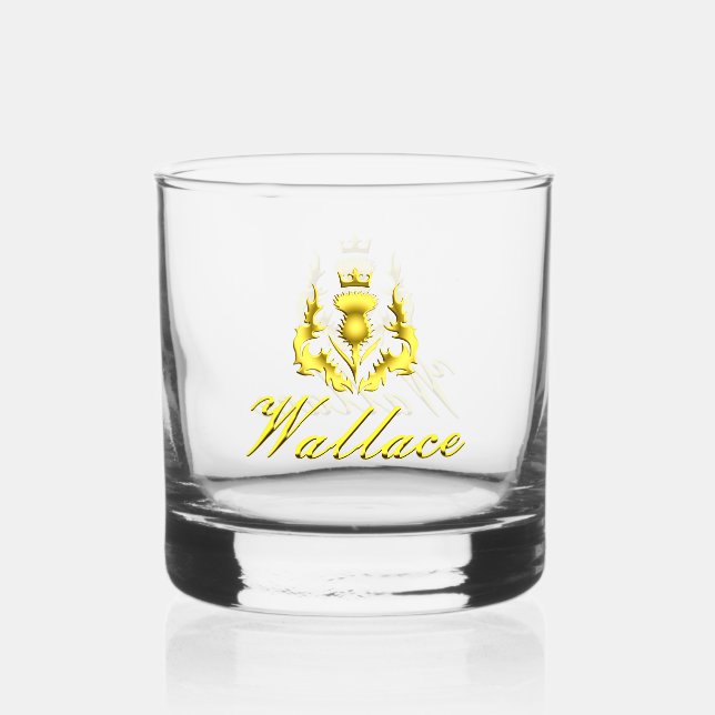 Wallace Gold Crowned Thistle Whiskey Glass Whiskyglas (Vorderseite)