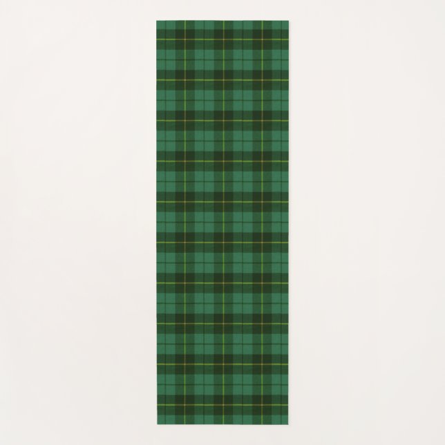 Wallace Green Ancient Hunting Scottish Tartan Yogamatte (Vorderseite)