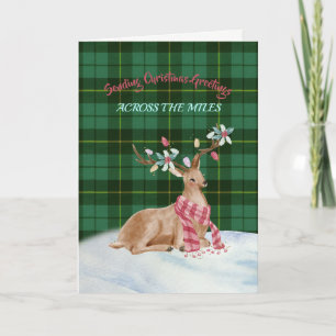 Wallace Green Tartan Holiday Card Feiertagskarte