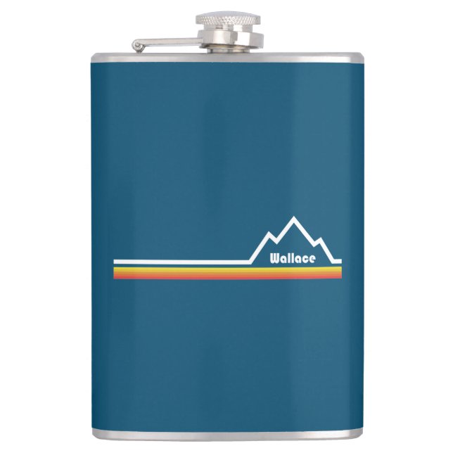 Wallace Idaho Flachmann (Vorderseite)