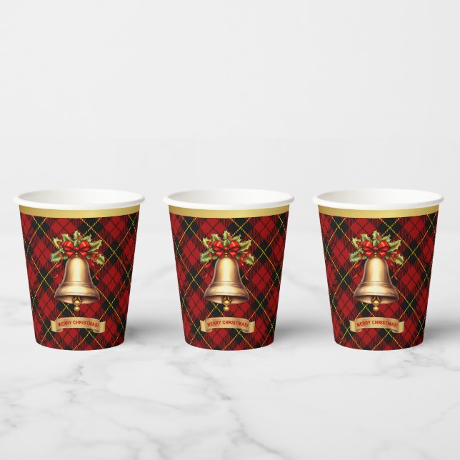 Wallace Personalisiert Tartan Christmas Pappbecher (Multi)