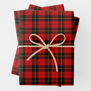Wallace Red Tartan Geschenkpapier Set