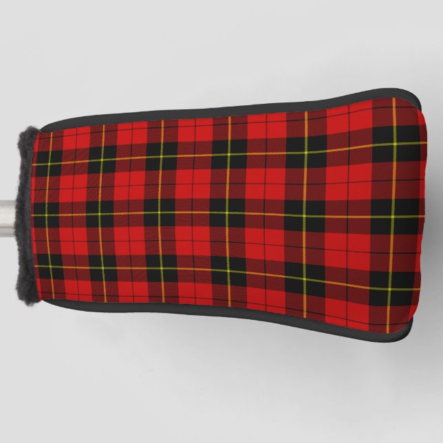 Wallace Red Tartan Golf Headcover (Vorderseite)