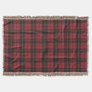 Wallace Red W Original Scottish Tartan Decke