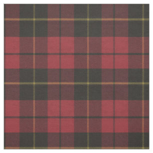 Wallace Red Weathered Original Scottish Tartan Stoff