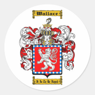 Wallace (Schottisch) Runder Aufkleber