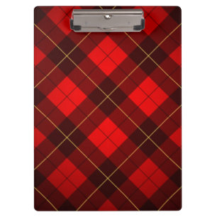 Wallace-Tartan-Hintergrund Klemmbrett