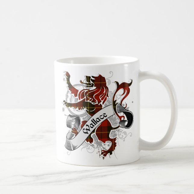 Wallace Tartan Lion Kaffeetasse (Rechts)