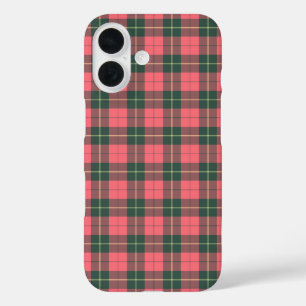 Wallace Tartan Pink und Green Kariert iPhone 16 Hülle