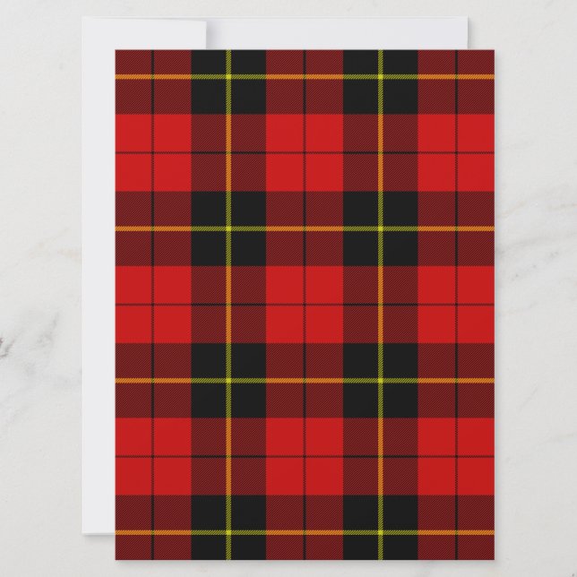 Wallace Tartan Red Black kariert (Vorderseite)