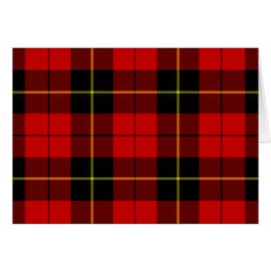 Wallace Tartan Red Black kariert