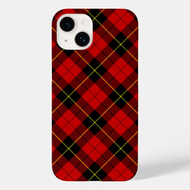 Wallace Tartan Red Black kariert Case-Mate iPhone Hülle (Rückseite)