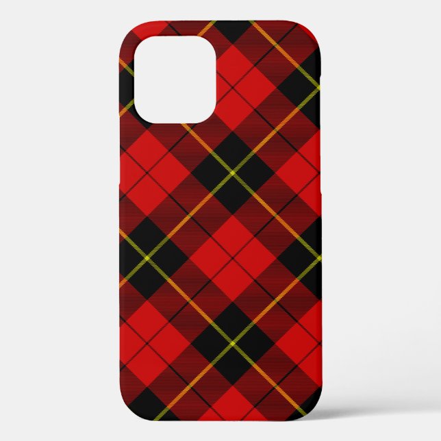 Wallace Tartan Red Black kariert Case-Mate iPhone Hülle (Rückseite)
