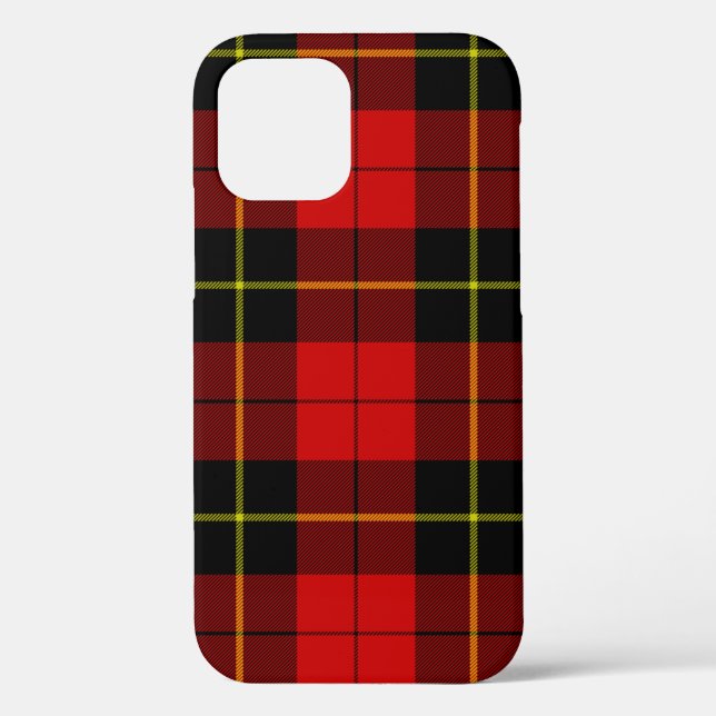 Wallace Tartan Red Black kariert Case-Mate iPhone Hülle (Rückseite)