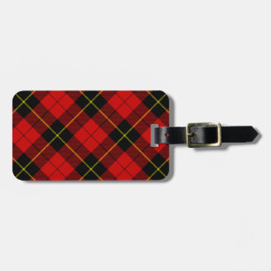 Wallace Tartan Red Black kariert Gepäckanhänger