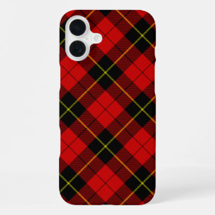 Wallace Tartan Red Black kariert iPhone 16 Plus Hülle