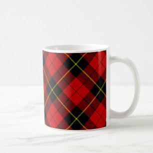 Wallace Tartan Red Black kariert Kaffeetasse