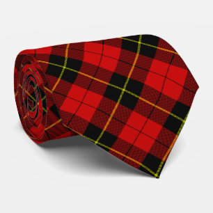 Wallace Tartan Red Black kariert Krawatte