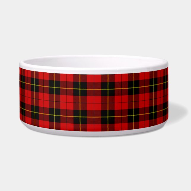 Wallace Tartan Red Black kariert Napf (Vorderseite)