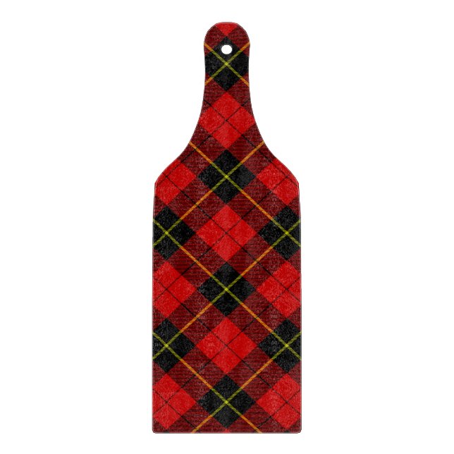 Wallace Tartan Red Black kariert Schneidebrett (Vorderseite)