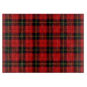 Wallace Tartan Red Black kariert Schneidebrett
