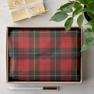 Wallace Tartan Red Black kariert Seidenpapier