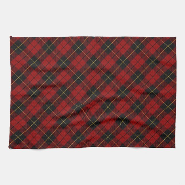 Wallace Tartan Scottish Clan Kariert Pattern Geschirrtuch (Horizontal)