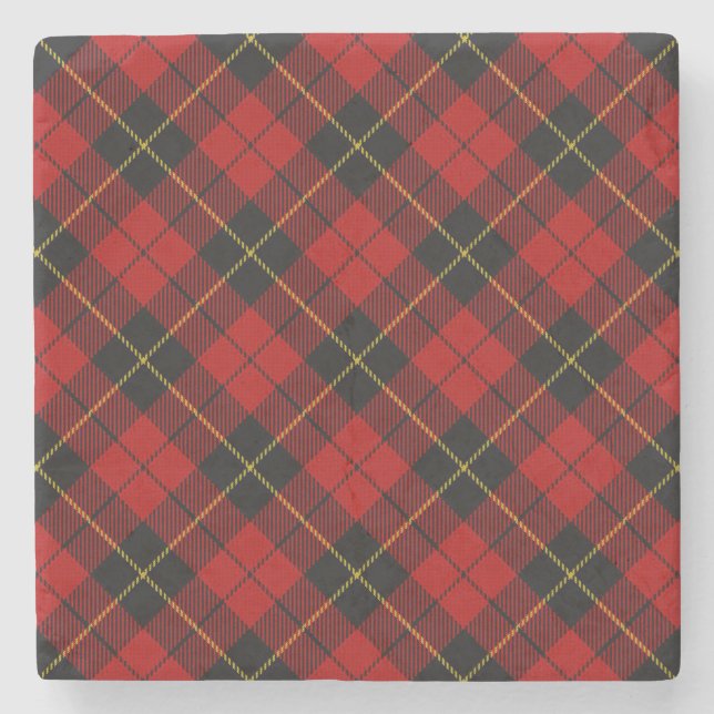 Wallace Tartan Steinuntersetzer (Vorderseite)