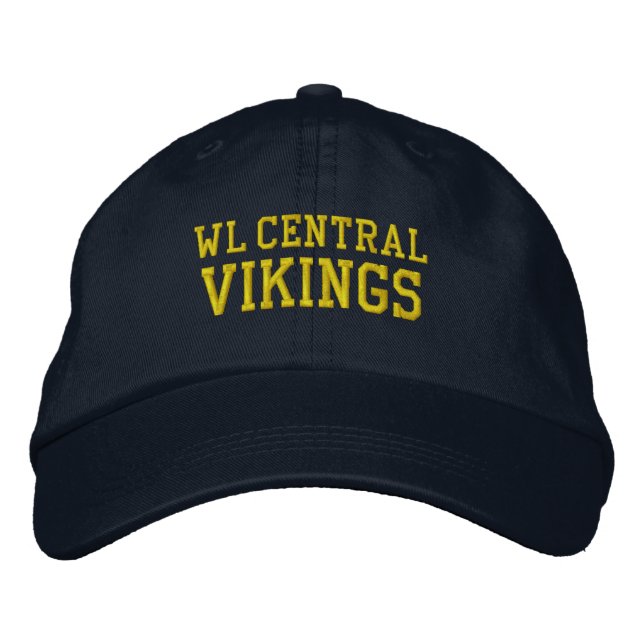 Walled Lake Central High School Baseball Hat Bestickte Baseballkappe (Vorderseite)