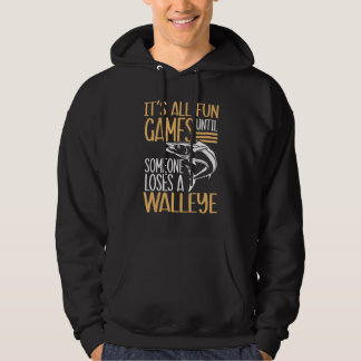 Walleye Angling Fish Freshwater Fisherman Fishing  Hoodie