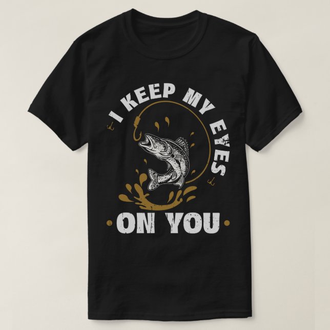 Walleye Fishing Lures Fischer T-Shirt (Design vorne)