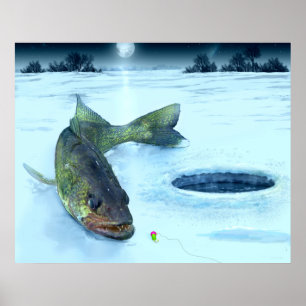 Walleye Ice Poster