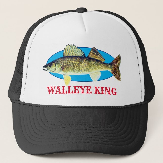 "Walleye King" Truckerkappe (Vorderseite)
