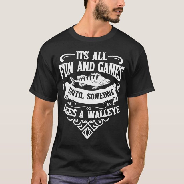 Walleye Lure Fishing Walleye Fish T-Shirt (Vorderseite)
