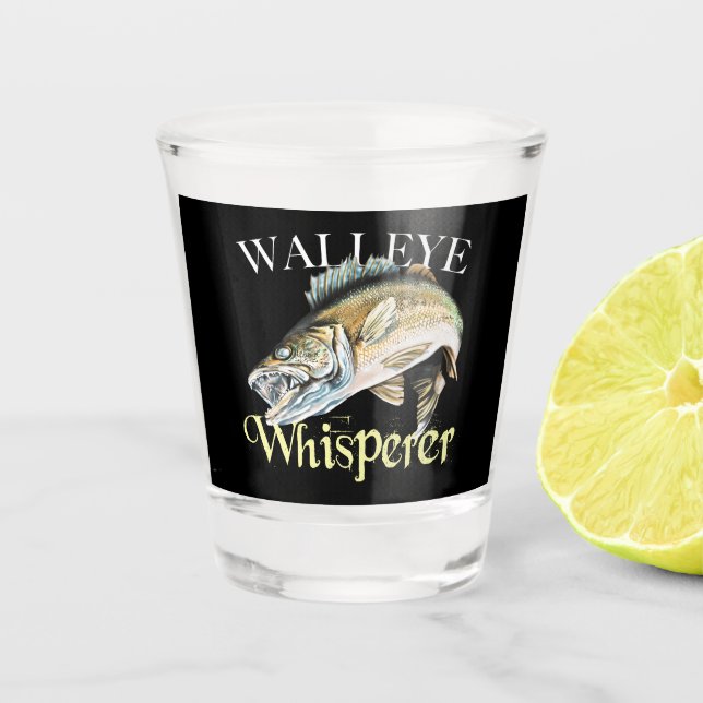 Walleye Whisperer Dark Schnapsglas (Vorderseite)