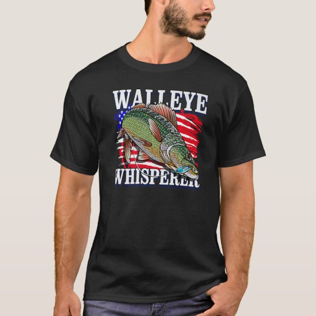 Walleye Whisperer Fishing Men Women Adults Teens K T-Shirt (Vorderseite)