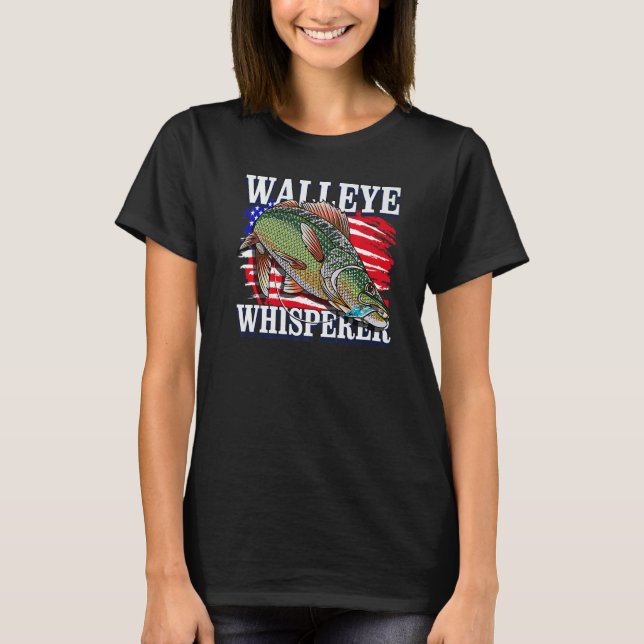 Walleye Whisperer Fishing Men Women Adults Teens K T-Shirt (Vorderseite)