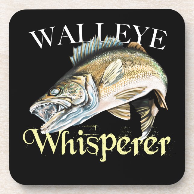 Walleye Whisperer Getränkeuntersetzer (Vorderseite)