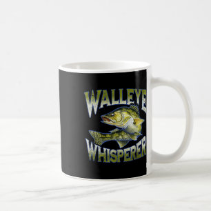 Walleye Whisperer Grafik-Anglerbekleidung Geschenk Kaffeetasse
