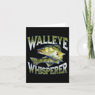 Walleye Whisperer Grafische Angelausrüstung Gesche Karte