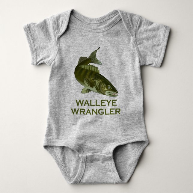 Walleye Wrangler Baby Strampler (Vorderseite)