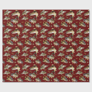 Walleyes Schwimmen Geschenkpapier