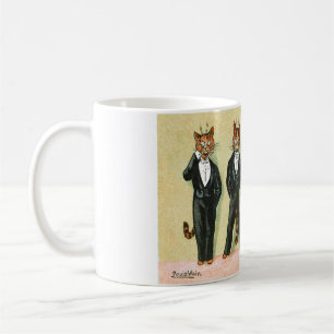 Wallflower Boy Cats von Louis Wain Kaffeetasse