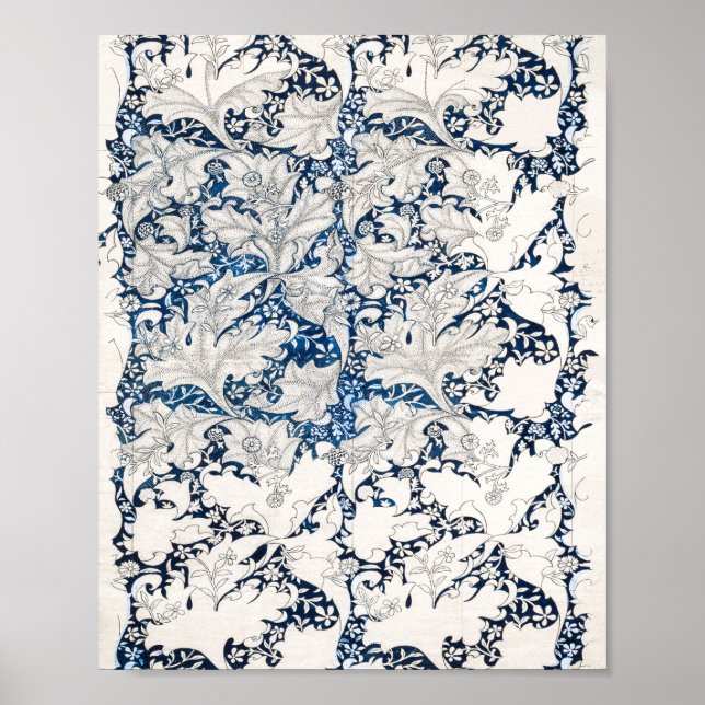 Wallflower Pattern 1890 von William Morris Poster (Vorne)