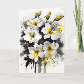 Wallflower - Watercolor flowers Karte