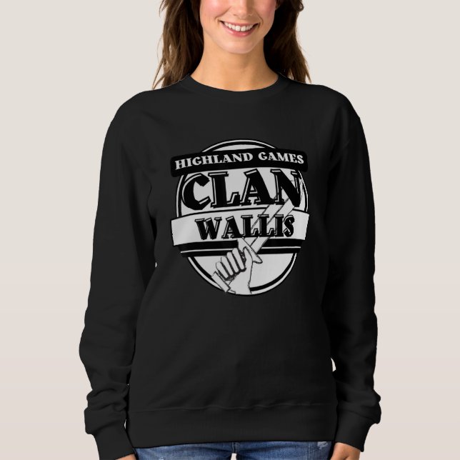 Wallis Highland Games schottischer Clan Sweatshirt (Vorderseite)