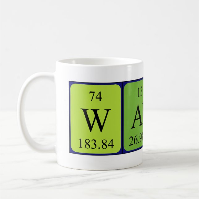 Wallis Periodenname Tasse (Links)