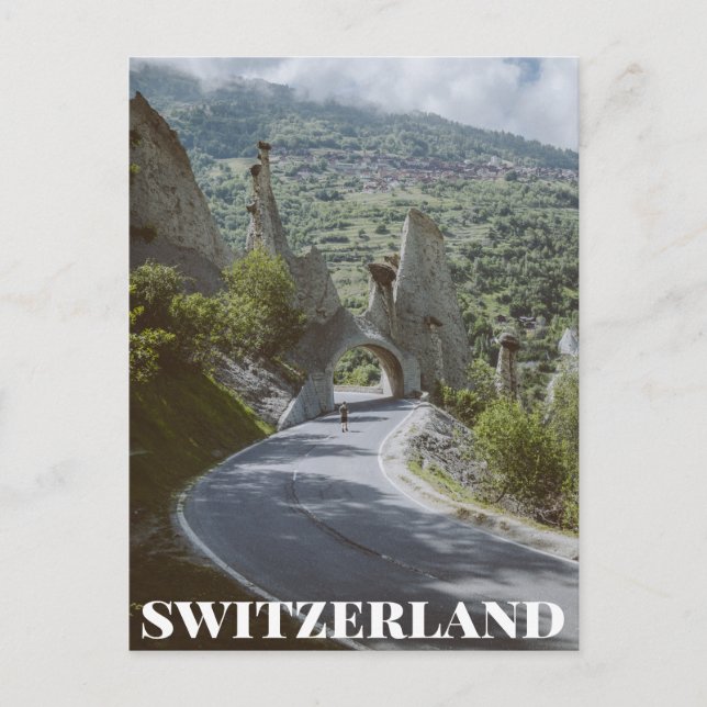 Wallis, Schweiz Postkarte (Vorderseite)