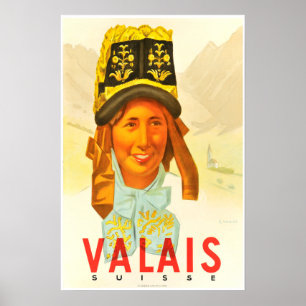 Wallis, Schweiz, Schweiz, Schweiz, Skiposter Poster