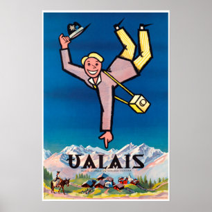 Wallis, Schweiz, Schweiz, Schweiz, Skiposter Poster